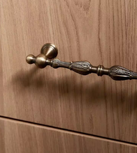 Load image into Gallery viewer, Exquisitely Carved French Retro Brass Pulls, New Chinese Mid-Century Handles for Cabinet Drawer Wardrobe
