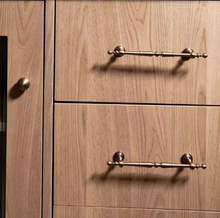 Load image into Gallery viewer, French Retro Brass Drawer Pulls, Luxury Mid-Century &amp; American Antique Bronze Handles for Kitchen Cabinet Wardrobe
