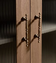 Load image into Gallery viewer, French Retro Brass Drawer Pulls, Premium Mid-Century &amp; American Antique Bronze Handles for Kitchen Cabinets, Drawers &amp; Wardrob
