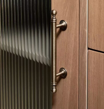 Load image into Gallery viewer, Mid-Century Retro Bronze Round Knobs, French New Chinese Style Premium Handles for Wardrobe, Drawer &amp; Kitchen Cabinet
