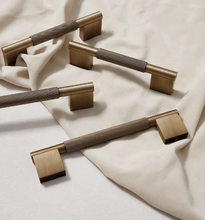 Load image into Gallery viewer, Mid-Century Retro Brass Hardware Pulls, American, French &amp; New Chinese Style Handles for Kitchen Cabinets, Drawers &amp; Wardrobes
