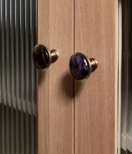 Load image into Gallery viewer, French Retro Crystal Shell Drawer Pulls, Luxury American Mid-Century Brass Handles for Kitchen Cabinets, Drawers and Wardrobes

