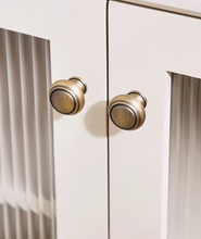 Load image into Gallery viewer, Solid Brass French Cream Style Retro Single Hole Drawer Knobs, Luxury Modern Vintage Handles for Cabinets &amp; Wardrobes
