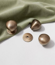 Load image into Gallery viewer, Antique Bronze Luxury Brass Small Drawer Knobs, French Mid-Century &amp; New Chinese Style Handles for Kitchen Cabinets, Drawers and Wardrobes
