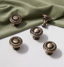 Load image into Gallery viewer, French Retro Brass Small Drawer Knobs, Modern Minimalist Premium Mid-Century Handles for Kitchen Cabinets, Drawers and Wardrobes
