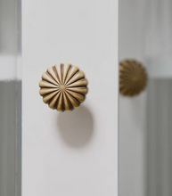 Load image into Gallery viewer, Creative Pumpkin Shape Antique Bronze Brass Knobs, French Mid-Century Cabinet Wardrobe Drawer Handles
