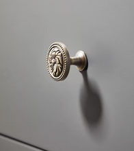 Load image into Gallery viewer, French Retro Antique Bronze Brass Handles, Mid-Century Small Pulls for Cabinets, Drawers &amp; Wardrobes
