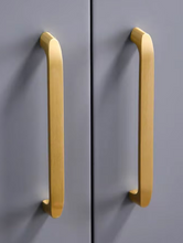 Load image into Gallery viewer, Nordic Minimalist Solid Brass Single Hole Knobs, Modern Luxury Gold Cabinet Drawer &amp; Wardrobe Handles
