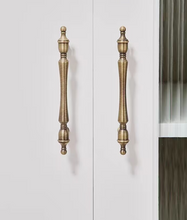 Load image into Gallery viewer, Mid-Century Antique Bronze Brass Handles, Luxury Vintage Pulls for Cabinets, Drawers &amp; Wardrobes
