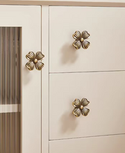 Load image into Gallery viewer, Nordic Luxury Four-Leaf Clover Brass Pulls, Creative Antique Bronze Handles for Cabinet Drawer Wardrobe
