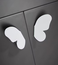Load image into Gallery viewer, Nordic Butterfly Brass Self-Adhesive Handles, No Punch Black &amp; White Sticky Knobs for Drawer &amp; Wardrobe
