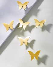 Load image into Gallery viewer, Gold Butterfly Brass Knobs, Luxury Cute Handles for Kids Cabinet, Drawer and Wardrobe
