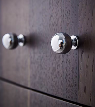 Load image into Gallery viewer, Silver Round Brass Knobs, French American Style Handles for Cabinet, Drawer and Wardrobe
