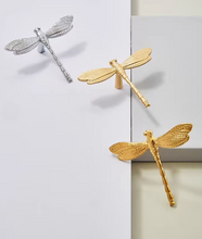 Load image into Gallery viewer, Gold Dragonfly Brass Knobs, Unique Luxury Handles for Cabinet, Drawer and Wine Cabinet
