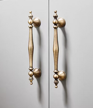 Load image into Gallery viewer, Antique brass Vintage Brass Handles, French European Style Knobs for Cabinet, Drawer &amp; Wardrobe
