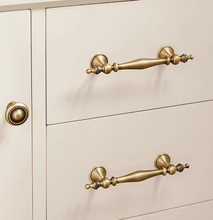 Load image into Gallery viewer, Antique brass Vintage Brass Handles, French European Style Knobs for Cabinet, Drawer &amp; Wardrobe
