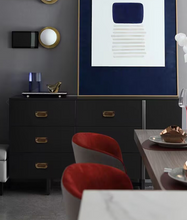 Load image into Gallery viewer, Antique Bronze Recessed Brass Handles, No Punch Retro Hidden Pulls for Cabinet &amp; Wardrobe
