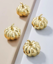 Load image into Gallery viewer, Gold Pumpkin Brass Knobs, Cute Luxury Handles for Cabinet, Drawer and Bedside Table
