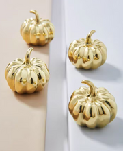 Load image into Gallery viewer, Gold Pumpkin Brass Knobs, Cute Luxury Handles for Cabinet, Drawer and Bedside Table
