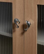Load image into Gallery viewer, Dolphin &amp; Wave Brass Knobs, Silver &amp; Bronze Handles for Kids Cabinet, Drawer and Shoe Cabinet
