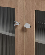 Load image into Gallery viewer, Wild Goose &amp; Cloud Brass Knobs, Silver &amp; Bronze Handles for Kids Cabinet, Drawer and Shoe Cabinet

