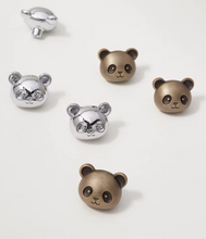 Load image into Gallery viewer, Antique brass &amp; Silver Panda Brass Knobs, Lovely Animal Handles for Cabinet, Drawer &amp; Kids Furniture
