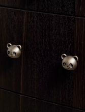 Load image into Gallery viewer, Antique brass &amp; Silver Panda Brass Knobs, Lovely Animal Handles for Cabinet, Drawer &amp; Kids Furniture
