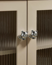 Load image into Gallery viewer, Bear Shaped Brass Knobs, Bronze &amp; Silver Single Hole Retro Handles for Cabinet &amp; Kids Furniture
