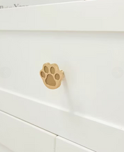 Load image into Gallery viewer, Antique Brass Cat Paw Brass Knobs, Lovely Single Hole Handles for Kids Furniture
