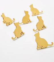 Load image into Gallery viewer, Gold Cat Brass Knobs, Lovely Creative Handles for Cabinet and Drawers
