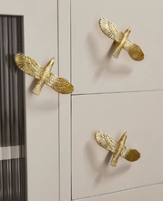 Load image into Gallery viewer, Gold Eagle Brass Knobs, Lovely Animal Handles for Cabinet and Kids Furniture
