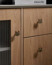 Load image into Gallery viewer, High-End Cat Brass Handles, Silver &amp; Bronze Knobs for Kids Cabinet, Drawer &amp; Shoe Cabinet

