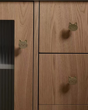 Load image into Gallery viewer, High-End Cat Brass Handles, Silver &amp; Bronze Knobs for Kids Cabinet, Drawer &amp; Shoe Cabinet
