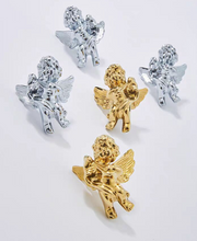 Load image into Gallery viewer, Gold Angel Brass Knobs, Elegant Nordic Single Hole Handles for Cabinet and Wardrobe Drawers

