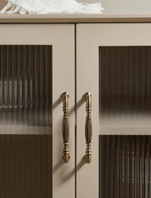 Load image into Gallery viewer, Mid Century French Antique Bronze Long Brass Handles, European Retro Pulls for Cabinet, Drawer, Wardrobe &amp; Shoe Storage
