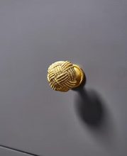 Load image into Gallery viewer, Luxury Gold Brass Single Hole Knobs, Elegant French European Small Handles for Cabinets, Drawers, Wardrobes and Shoe Cabinets
