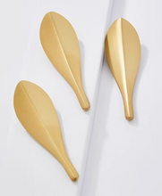 Load image into Gallery viewer, Gold Loquat Leaf Shaped Brass Handles, Creative Nordic Knobs for Cabinets, Drawers and Wardrobes
