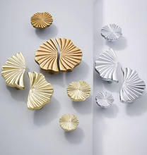 Load image into Gallery viewer, Luxury Brass Cabinet Handles, Minimalist Nordic Pull Knobs Available in Antique Bronze and Silver for Drawers, Wardrobe and Cabinets
