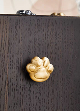 Load image into Gallery viewer, Cartoon Cat Paw Brass Knobs, Lovely Single Hole Handles for Children’s Wardrobe, Drawer and Shoe Cabinet
