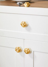 Load image into Gallery viewer, Cartoon Cat Paw Brass Knobs, Lovely Single Hole Handles for Children’s Wardrobe, Drawer and Shoe Cabinet
