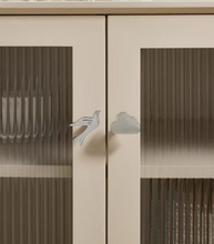 Load image into Gallery viewer, Bird &amp; Cloud Shape Designer Brass Knobs, Lovely Small Handles for Children’s Wardrobes, Drawers and Cabinets
