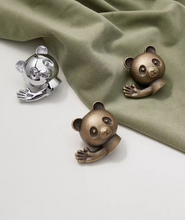 Load image into Gallery viewer, Single Hole Retro Bear Brass Knobs, Antique Bronze &amp; Silver Cute Handles for Children’s Wardrobes, Drawers &amp; Cabinets
