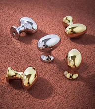 Load image into Gallery viewer, Gold Silver Nordic Light Luxury Brass Handles, Modern Unique Pulls for Cabinets, Shoe Cabinets and Drawers
