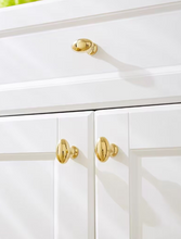Load image into Gallery viewer, Gold Silver Nordic Light Luxury Brass Handles, Modern Unique Pulls for Cabinets, Shoe Cabinets and Drawers
