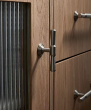 Load image into Gallery viewer, Modern Minimalist Matte Brushed Silver Pull Handles, High-end French Style Stainless Steel &amp; Brass Hardware for Cabinets, Drawers and Wardrobes
