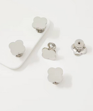 Load image into Gallery viewer, Four Leaf Clover Titanium Silver Brass Knob, Minimalist Luxury Kids Room Wardrobe Cabinet Drawer Handle

