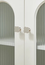Load image into Gallery viewer, Four Leaf Clover Titanium Silver Brass Knob, Minimalist Luxury Kids Room Wardrobe Cabinet Drawer Handle

