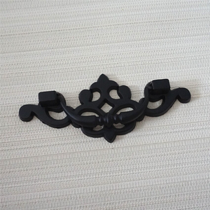 2.5" (64mm) Vintage Black & Antique Bronze Drop Bail Pulls & Handles | Dresser, Drawer, Kitchen Cabinet & Furniture Hardware