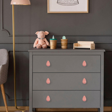Load image into Gallery viewer, Raindrop Ceramic Knobs | Colorful Drawer &amp; Cabinet Pulls, Dresser &amp; Kitchen Cupboard Handles, Furniture Hardware
