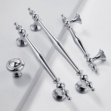 Load image into Gallery viewer, 3&quot;, 3.78&quot;, 5&quot;, 6.3&quot; Chrome Drawer Pulls | Unique Kitchen &amp; Wardrobe Handles, Hollow Cupboard Knobs, Hardware
